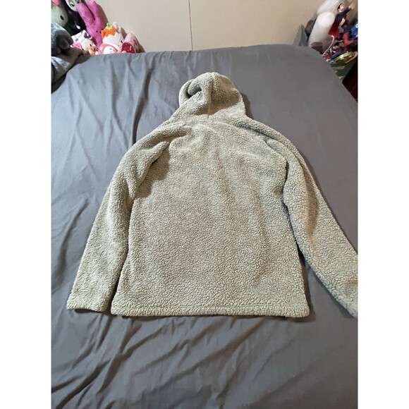 Victoria Secret Pink Hoodie Fleece 1/4 Zip Green Size Xs Woman’s Retro Y2K - Picture 4 of 10